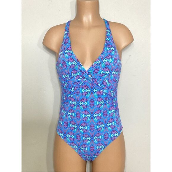 New. Bleu Rod Beattie twisted blue swimsuit. Retails $129. Size 10 - Picture 4 of 12